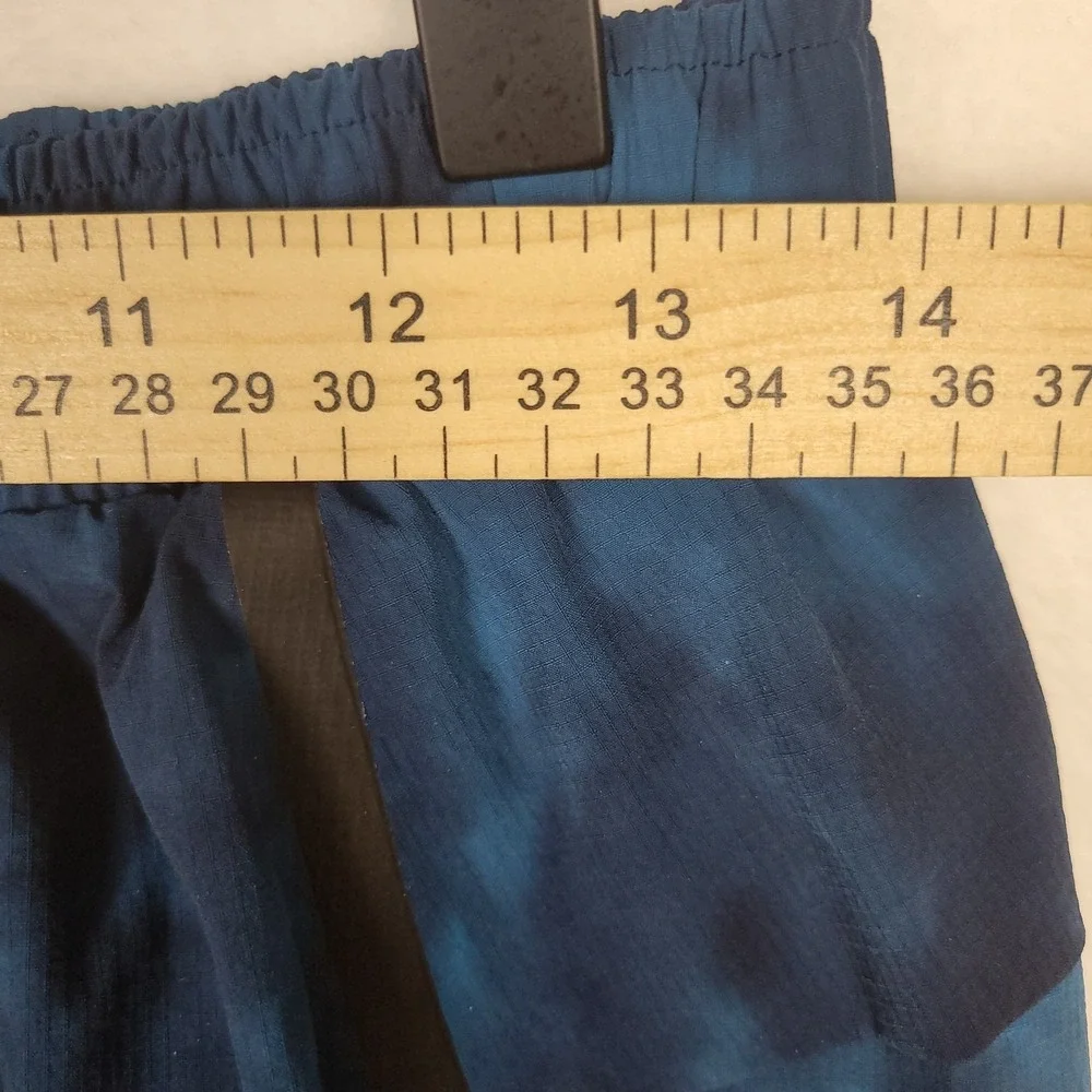 Lululemon Men's Surge Lined Shorts M blue tie-dye‎ reflective details